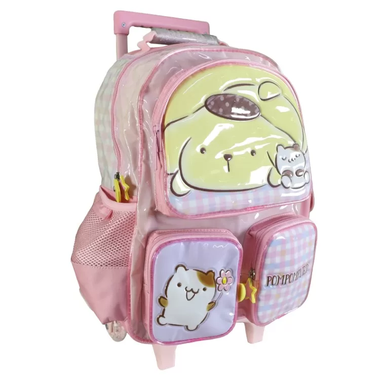 Mochila Escolar 2026 Pompompurin 16" con Carro Art.SR3602
